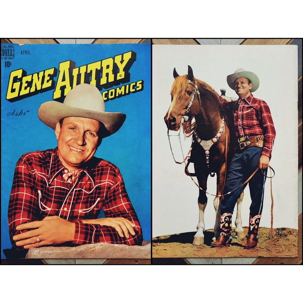 GENE AUTRY COMICS #26 VG (Dell 1949) Photo Covers Golden Age 10-cent Western